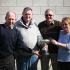 Mike Howard (skip,left), Paul Daley, John Brice and Louise Daley, of Oamaru, won the fours at the...
