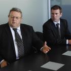 Minister of Energy and Resources Gerry Brownlee (left), seated beside Dunedin North list MP...