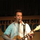 Mitchell Smith, of Dunedin, performs his winning  entry in the Tex Morton section of the Freeze...