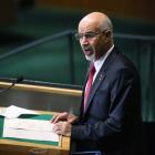 Mohamed al-Magariaf addresses the UN General Assembly in New York in September last year. (Photo...