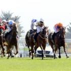 Monachee, ridden by Kylie Williams, puts a gap between herself and her rivals in the $50,000...