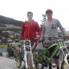 Mondraker riders Marcus Pekoll (left), of Austria, and Brook MacDonald, of  Hawkes Bay,  with...