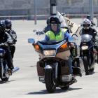 Motor bikes of all sizes arrive at Westpac Stadium as the riders set to protest the levie ACC...