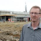 Moyles Supervalue Supermarket owner John Moyle on the construction site of his Fresh Choice Green...