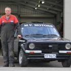 Mr Verdoner and his car before the rally. Photos supplied.