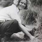 Mr  Watson used a box Brownie camera to take this photograph of Joan Watson (then Joan Telfer)...