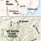 Mt Watkin Scenic Reserve map. ODT graphic.