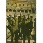 Murray Newman (at front left) on leave in Italy, at the Colosseum, in Rome.