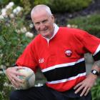 Murray Roulston in the colours of Trinidad and Tobago, the latest outpost  in  his rugby coaching...