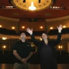 Musical Theatre Oamaru president Dan Lewis and Oamaru Opera House director Megan Peacock-Coyle...