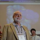 Nanotechnology pioneer Prof Sir Fraser Stoddart, of Scotland, with members of his research team, ...