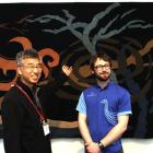 Naoaki Ishikawa (left), chief curator of the Otaru Museum, Japan, and Otago Museum humanities...