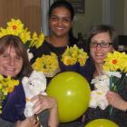National Bank Queenstown staff (from left) Ann McKinlay, Reshma Shetty and Emmy Gerber prepare...