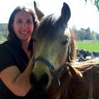 Natural resources engineer Keri Johnston at home on the farm with her horses. Photo supplied.