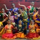 Natyaloka School of Indian Classical Dance performers dress-rehearse Maaya at King Edward Court...