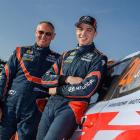 Neither co-driver John Kennard (left) nor Hayden Paddon is fazed about the potentially wet...