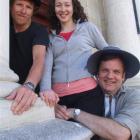 New cast (from left) Pete Coates, Julia Guthrey and Julian Anderson are rehearsing for this...