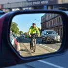 New cycle lanes seem likely to cost Dunedin drivers some car parks. Photo by Gerard O'Brien.