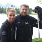 New Ice Blacks physiotherapist Natalie Murphy and Ice Blacks captain Bert Haines. Photo by...