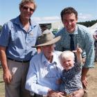 New Maniototo A&P Association life member Alan Paterson (left) with association president and son...