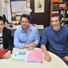 New members of the Yellow-eyed Penguin Trust (from left) Jesse James, Nigel Stirling and Luke...