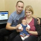 New parents Adam and Kim Sturge and 5-week-old son Billy at their Mornington home. Photo by Jane...