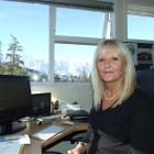 New Queenstown Primary School Principal Fiona Cavanagh in her office, which faces the Remarkables...