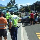 New rural medical students (wearing red) deal  with "seriously injured" patients in a crash...