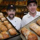 New World supermarket bakers Sean Jackson (left) and Michael Murphy finish a day's work before...