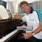New Zealand croquet representative and composer Anthony Ritchie at his Dunedin home yesterday....