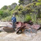 New Zealand Historic Places Trust Otago-Southland regional archaeologist Dr Matthew Schmidt...