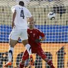 New Zealand's Winston Reid, left, scores his dramatic equalising goal against Slovakia. (AP Photo...