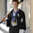 New Zealand Under-18 ice hockey captain Regan Wilson at King's High School yesterday. Photo by...