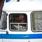 New Zealander Jonathan Beauchamp leaves the Leninsky District Court of Murmansk, after being...
