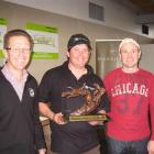 Nick Paulin  with his trophy for winning the Markhams Young Viticulturist of the Year contest,...