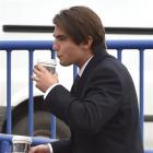 Nikolas James Posa Delegat walks to the Dunedin District Court before a court appearance earlier...