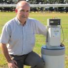 Niwa group manager instrument systems Rod McKay shows a compact stilling well water-monitoring...