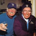 Noel McGarry and Arnold Divers relax at Coronet Peak in 1994. Photo by Jonathan Cameron.
