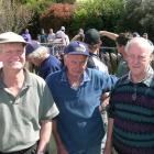 Noel McLeod of Dunedin, John Ironside of Luggate and Graham Godby of Luggate, representing the...