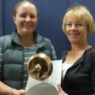 North Otago Irrigation Company environmental co-ordinator Jodi Leckie (left) and chief executive...