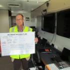 North Otago Search and Rescue chairman Tony Wood shows off the organisation's new mobile command...