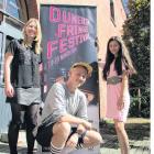 Interns with the Dunedin Fringe Festival (from left) Lena Plaksina, Nick Nissen and Brooke Lowry...