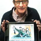 Nuclear-free Korea? Prof Herbert Wulf, a visiting researcher, displays a photograph of a...