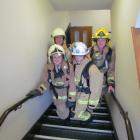 Otago's first rural firefighter to take part in the Auckland Sky Tower Stair Challenge, Meagan...