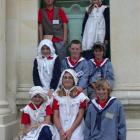Oamaru Intermediate School year 7 pupils (from left, rear) Ethan Gregory-Hunt, Natalya McDonald,...