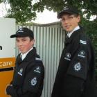 Oamaru St John cadets Samuel Wilson (17, left) and Josef Taylor (16) proudly sport their new...