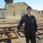Oamaru Steam and Rail Society acting manager George King inspects the society's Oamaru Harbour...