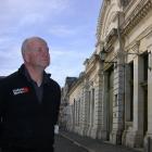 Oamaru Whitestone Civic Trust chairman Marcus Brown contemplates the Harbour St category 2...
