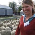 Former Otematata Station shepard Ruth Lee, from Moa Flat, inspects some of the merino sheep on...