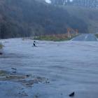 Old Mill Rd in Oamaru, one of 40 roads closed by  last month's flooding in the Waitaki district....